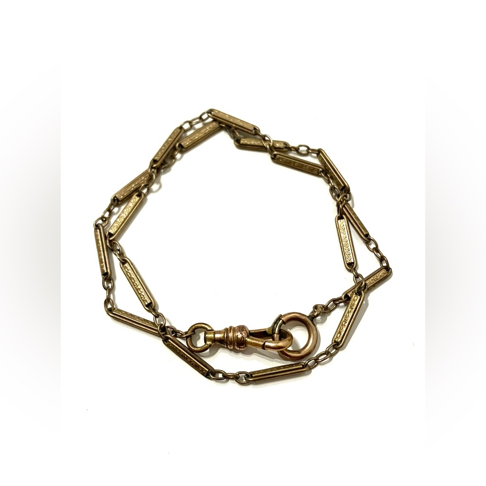 Vintage Gold Filled Watch Chain 13”